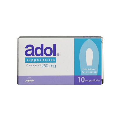 ADOL 250 MG SUPPOSITORIES 10`S