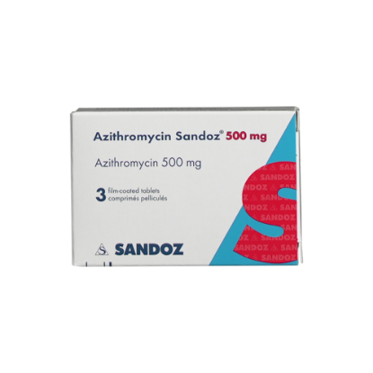 AZITHROMYCIN SANDOZ 500MG 3CAP