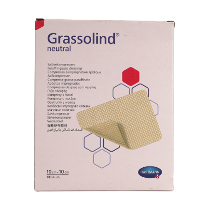 HARTMANN GRASSOLIND NEUTRAL PARAFFIN GUAZE 10X10CM (10PC)