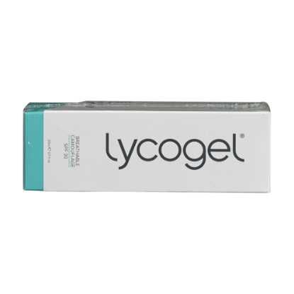 LYCOGEL BREATHABLE CAMOUFLAGE SPF-30 CARAMEL 20ML