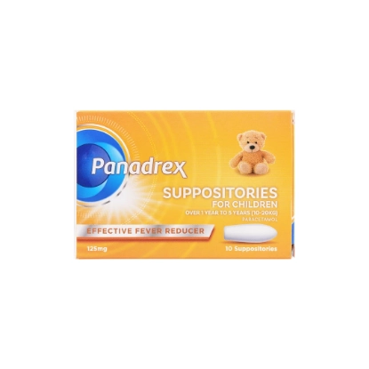 PANADREX 125MG SUPP 10S